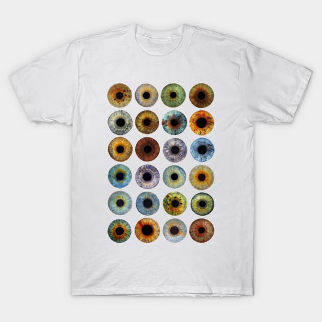 Eyeballs Watercolor T-Shirt by notsniwart